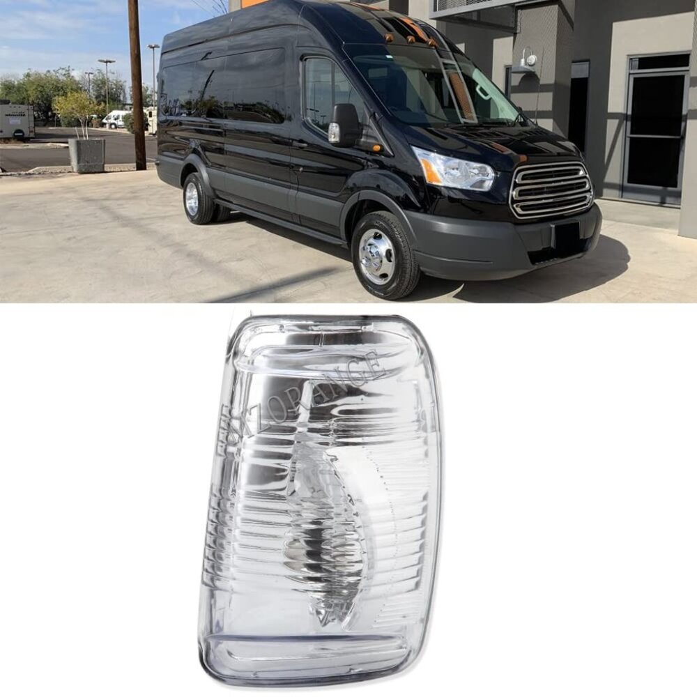 Side Mirror Indicator Lamp Lens Cover for Ford Transit T150 250 350 2015-2021